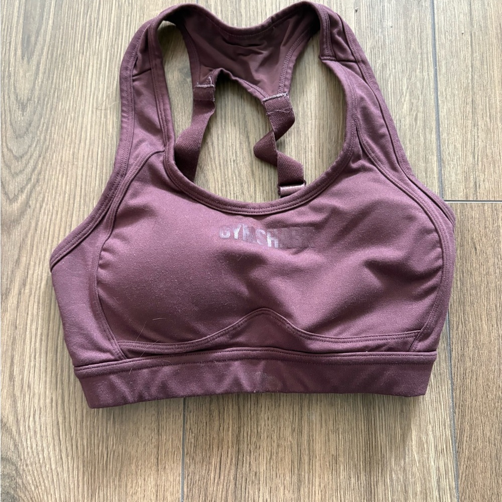 💕Gymshark burgundy sport bra💕